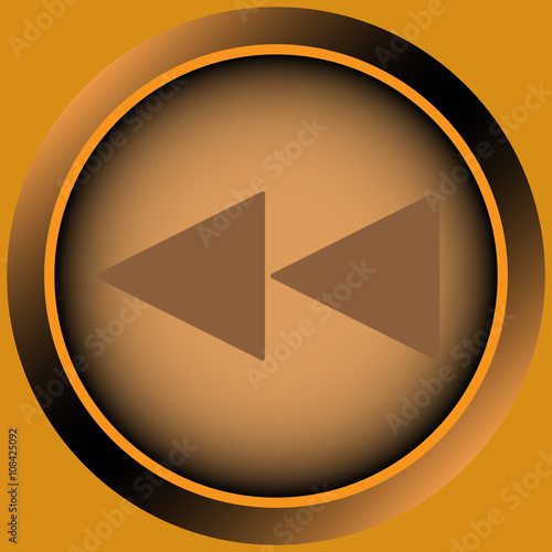 Free Download Icon orange scrolling symbol back - GFXLoad