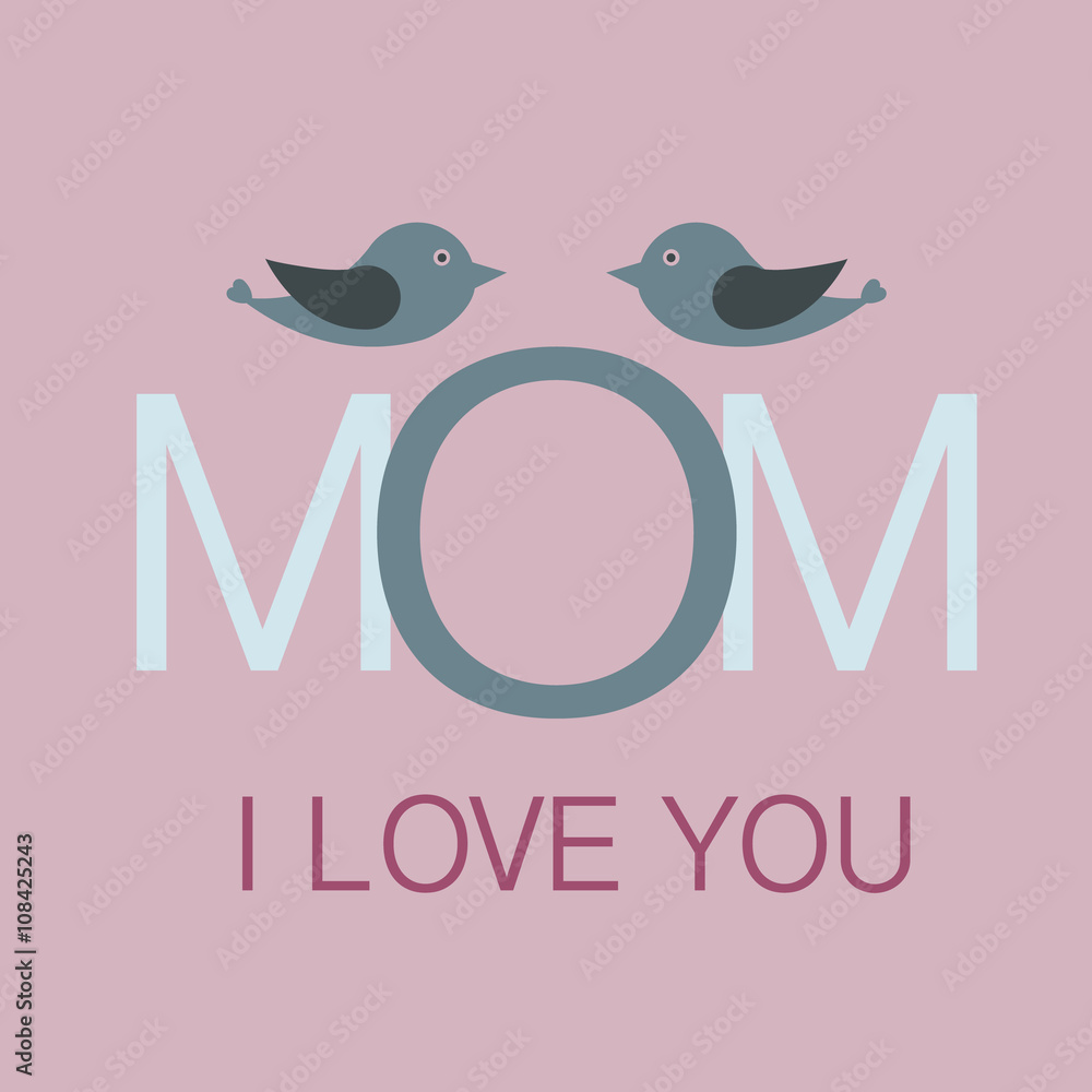Greeting card for Mother's Day. Greeting card for Mother's Day.