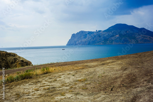 Landscape with sea rock