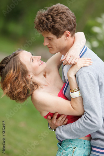 Young couple having fun in the park © furmananna