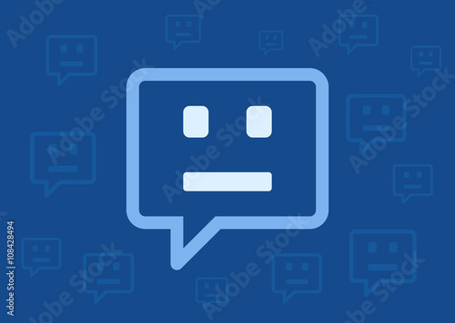 Chatbot / chat bot / chatterbot flat vector illustration for websites