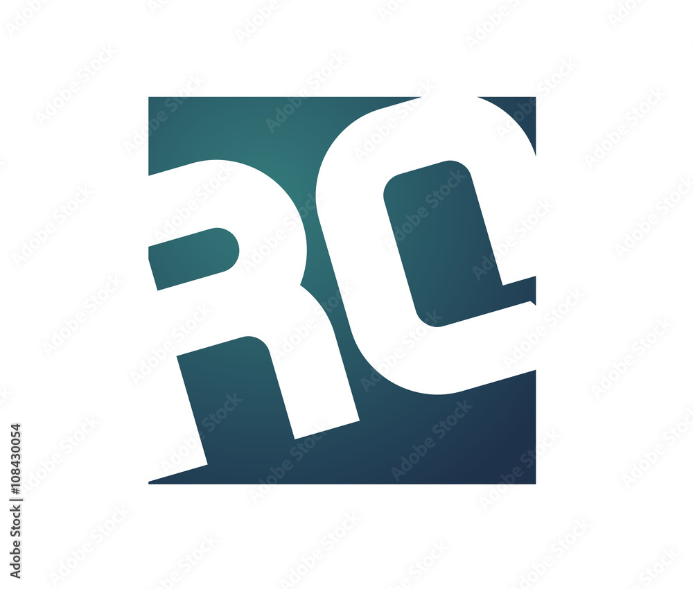 Fototapeta premium RQ Initial Logo for your startup venture