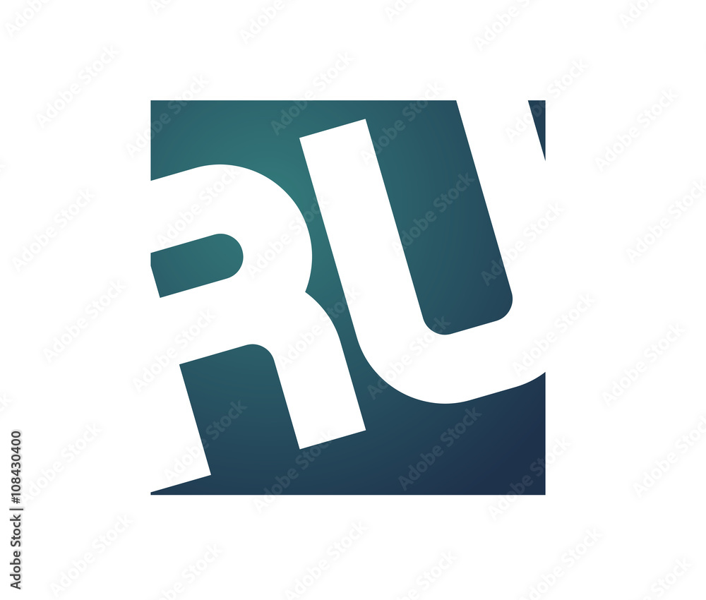 RU Initial Logo for your startup venture RU Initial Logo for your startup venture