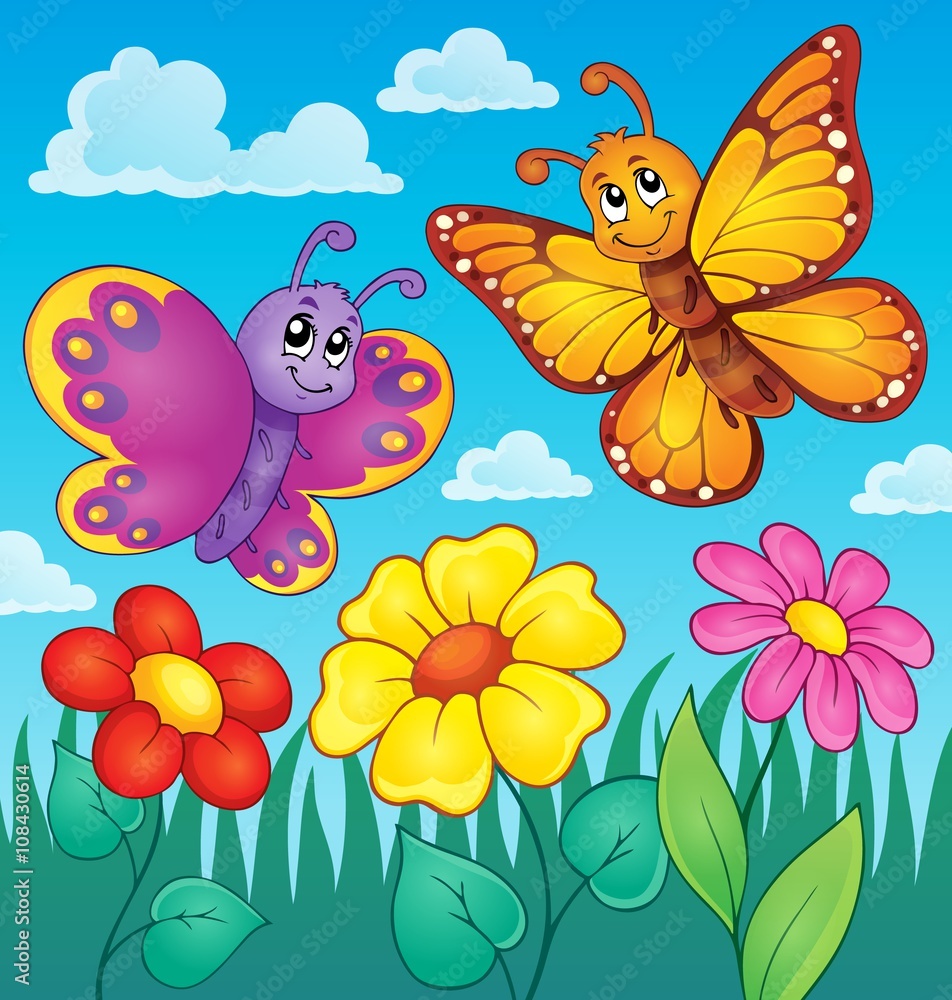 Obraz premium Happy butterflies theme image 7