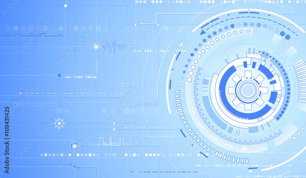 Obraz premium tech background