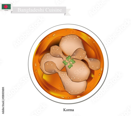 Chicken Korma or Indian Chicken Curry Stew