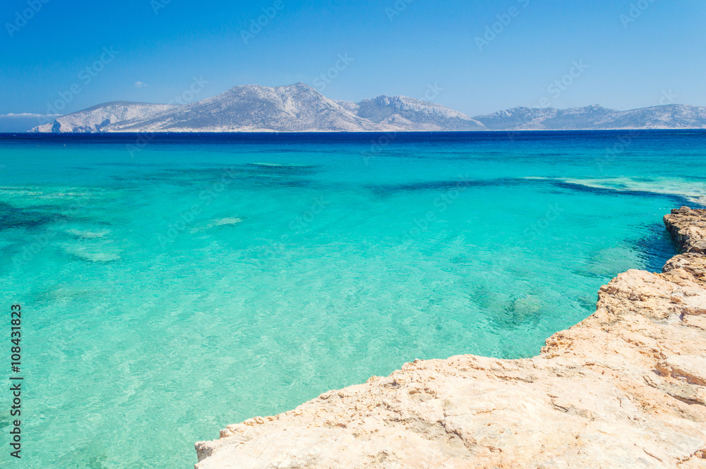 Paradise beach on Koufonisia off the coast of Naxos, Cyclades, Greece