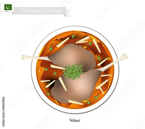 Chicken Nehari or Pakistani Chicken Curry Stew
