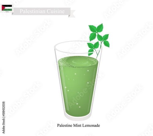 Limonana or in Palestinian Frozen Mint Lemonade