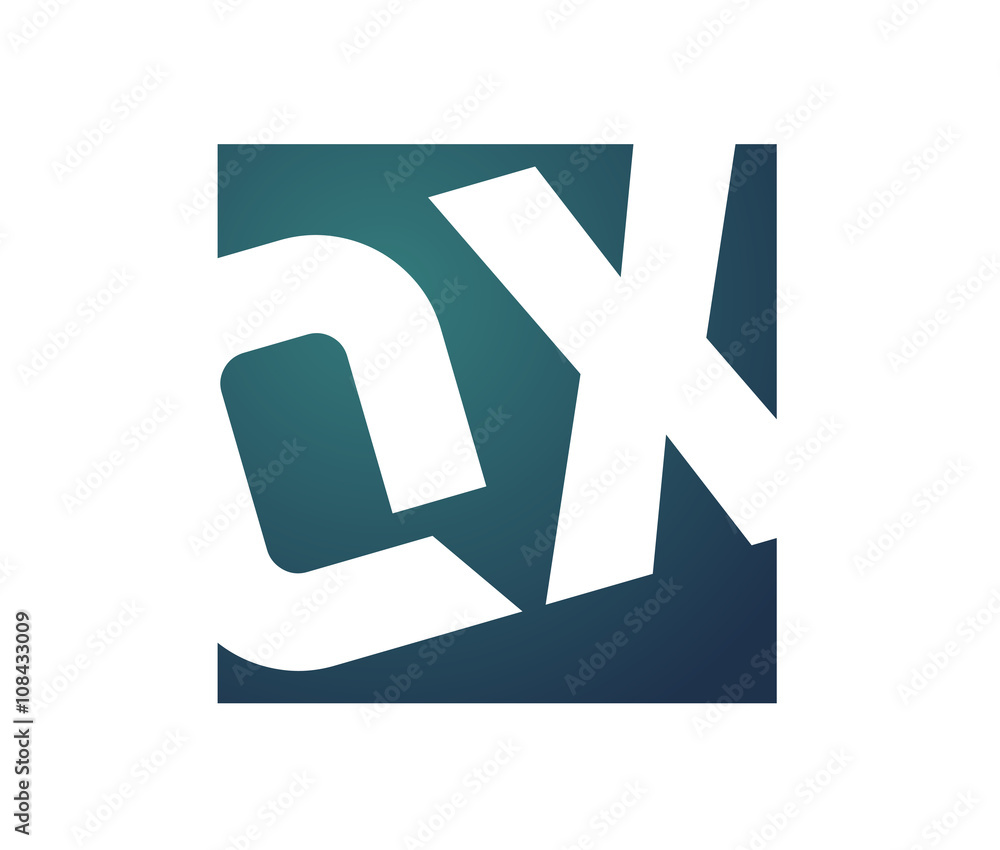 QX Initial Logo for your startup venture QX Initial Logo for your startup venture