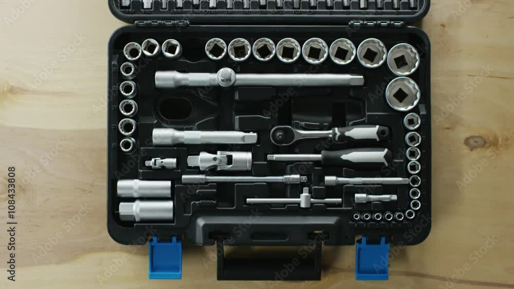 man open the toolbox man open the toolbox