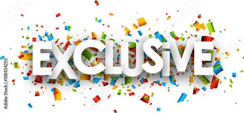 Exclusive paper banner.