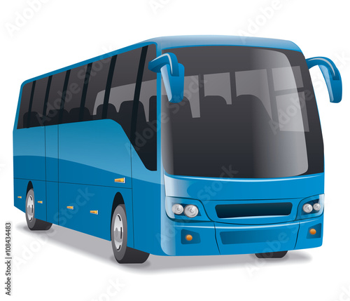 blue city bus