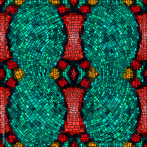 Seamless mosaic background
