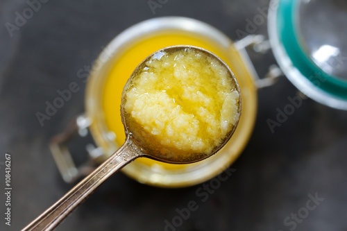 Ghee or Clarified butter photo