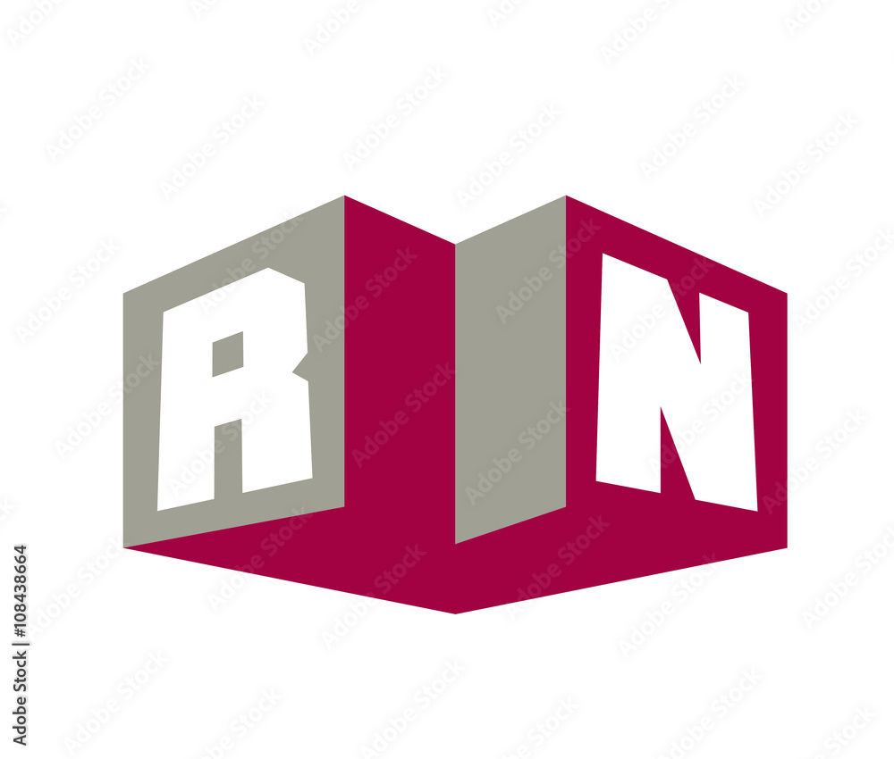 Fototapeta premium RN Initial Logo for your startup venture