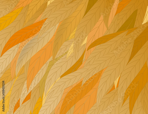background-leaves. vector illustration.