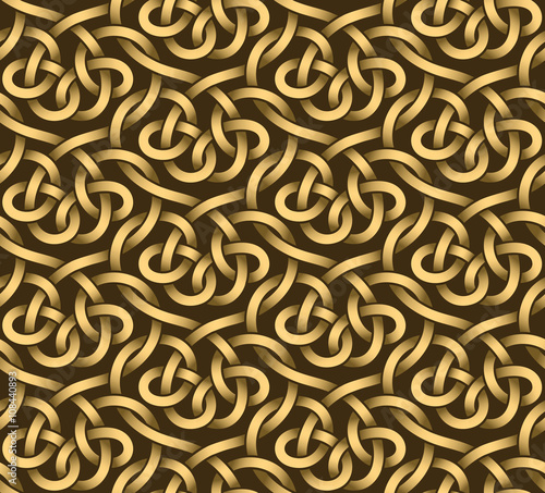 Vector seamless pattern of ribbons