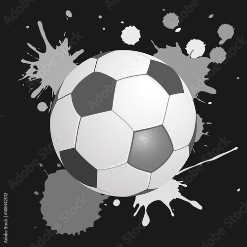 Fußball - Farbkleckse