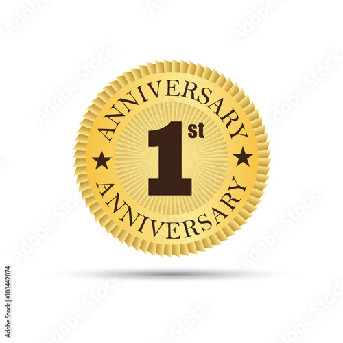 1 year anniversary logo