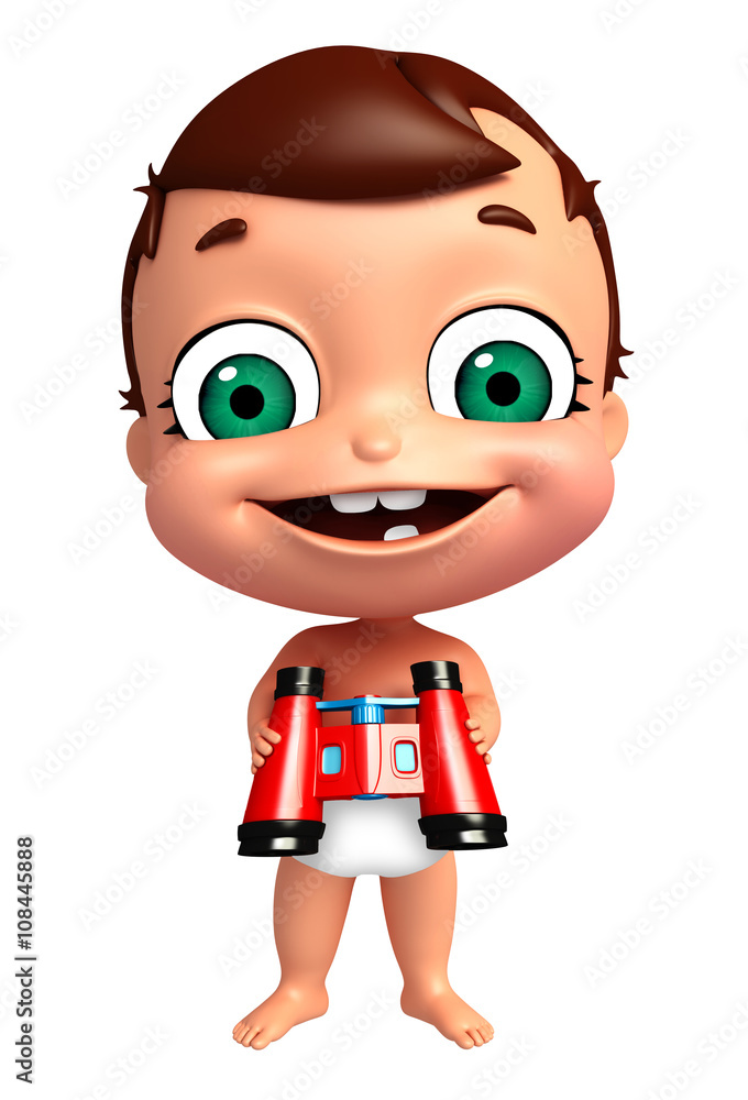 3D Render of baby with Bianacular 3D Render of baby with Bianacular