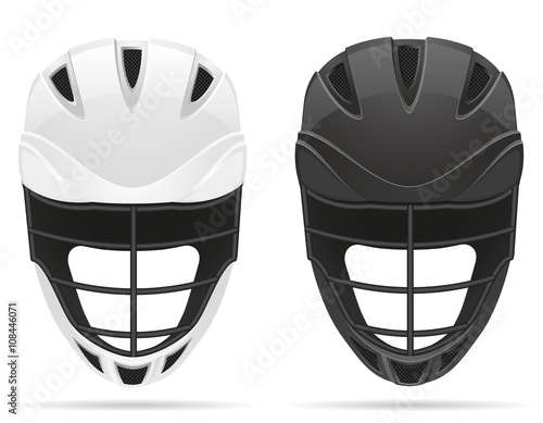 lacrosse helmets vector illustration