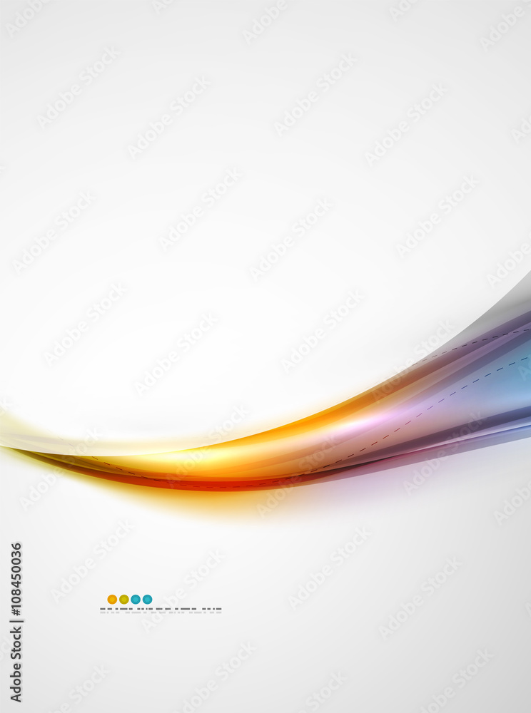 Rainbow color glossy silk elegant wave Rainbow color glossy silk elegant wave