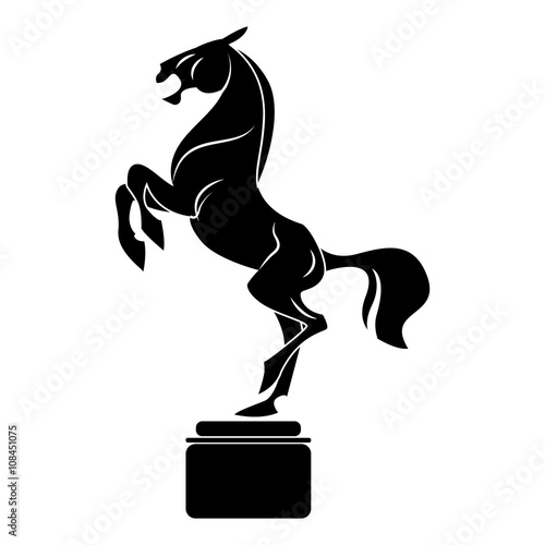 standing horse knight