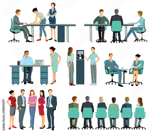 Arbeiten und Verteilung im Büro