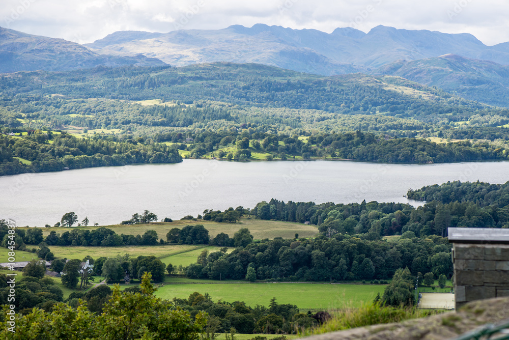 Windermere Lake and Orrest Head. English Lake District National Windermere Lake and Orrest Head. English Lake District National