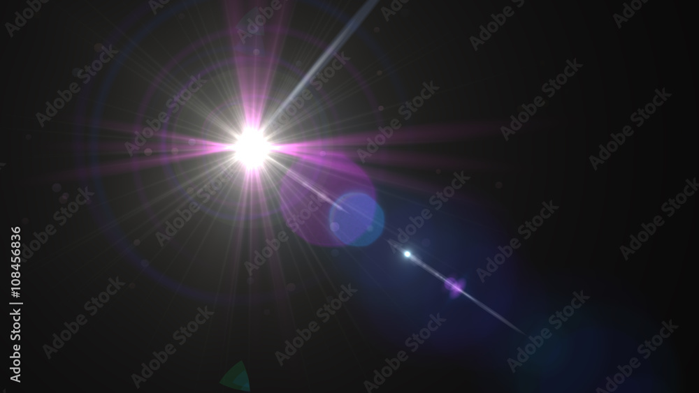 Obraz premium Lens flares 8K
