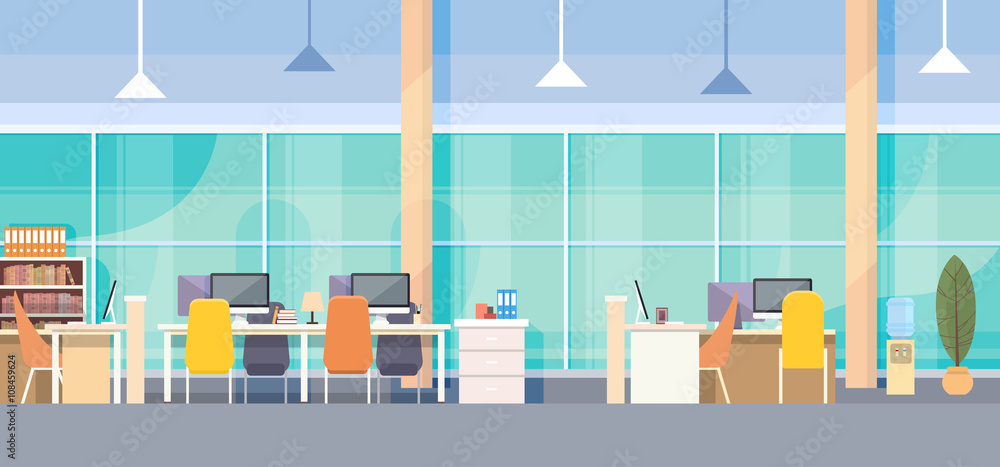 Modern Office Interior Workplace Desk Modern Office Interior Workplace Desk