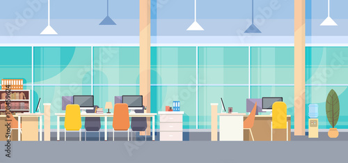 Modern Office Interior Workplace Desk