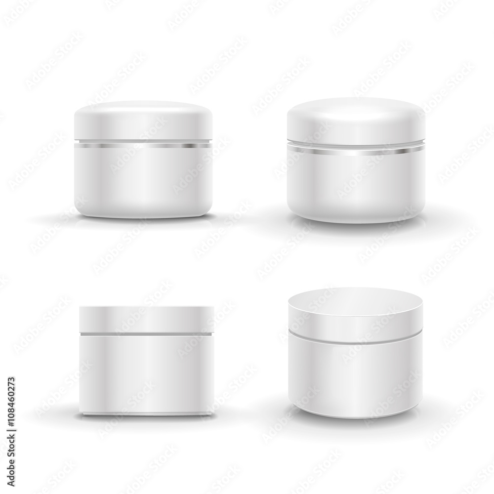 Blank cosmetic package container for cream, powder or gel Blank cosmetic package container for cream, powder or gel