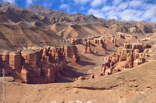 Charyn canyon in Almaty region of Kazakhstan