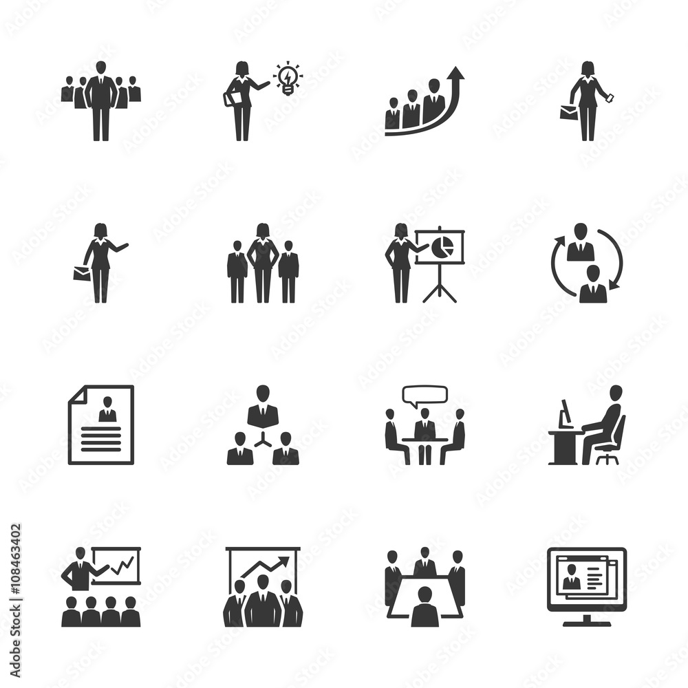 Business Management Icons - Set 1 Business Management Icons - Set 1