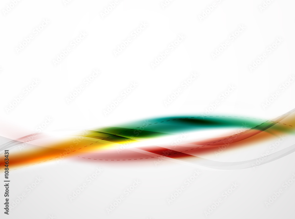 Rainbow color glossy silk elegant wave Rainbow color glossy silk elegant wave