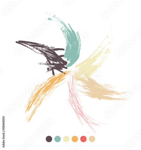 Spruzzi di colore a stella