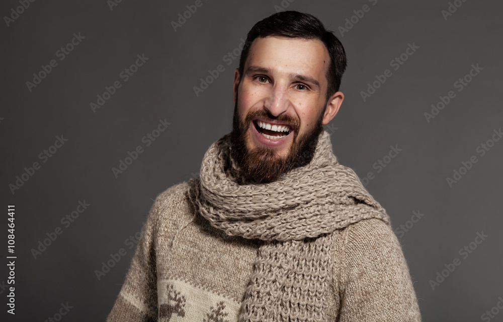 Emotion Portrait of bearded man Emotion Portrait of bearded man