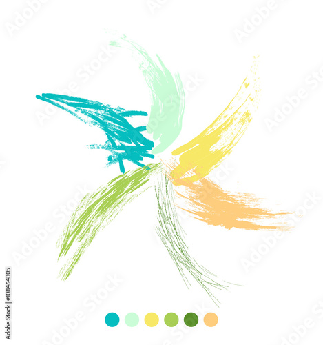 Spruzzi di colore a stella