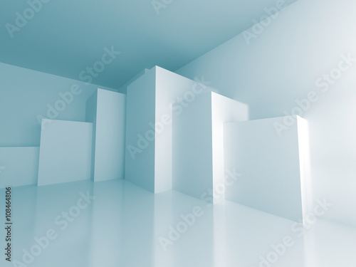 Abstract Modern White Architecture Background