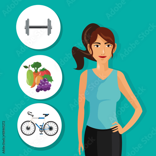 Icon of Healthy Lifestyle design, vector illustration