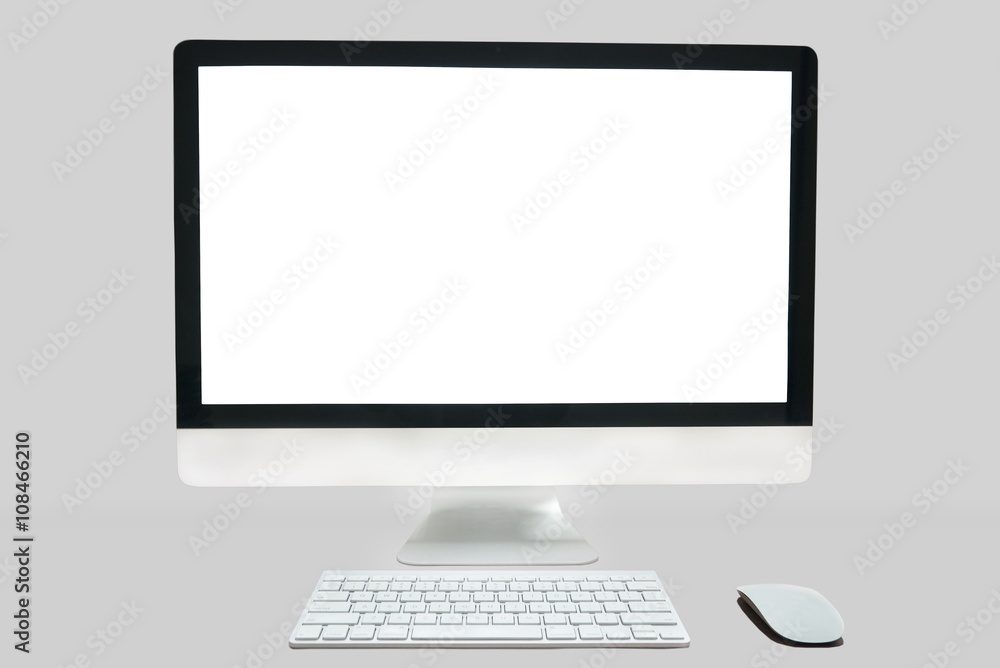 Desktop computer with wireless keyboard and mouse Desktop computer with wireless keyboard and mouse