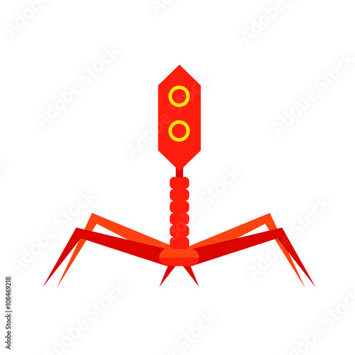 Bacteriophage Vector Icon