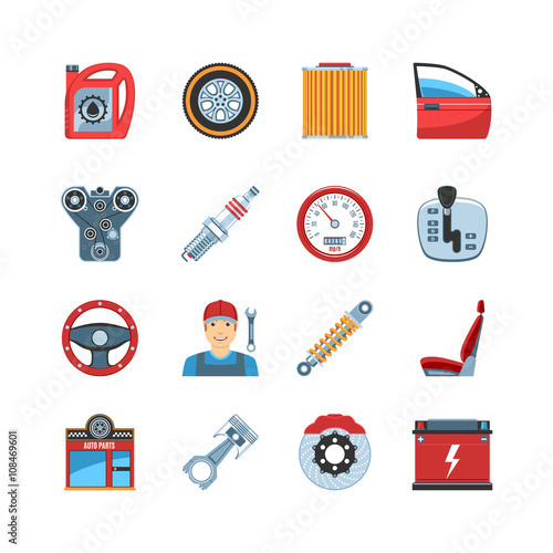 Auto Service  Icons