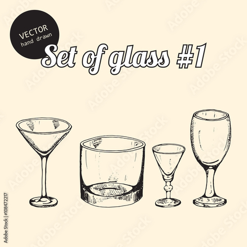 Set of glass