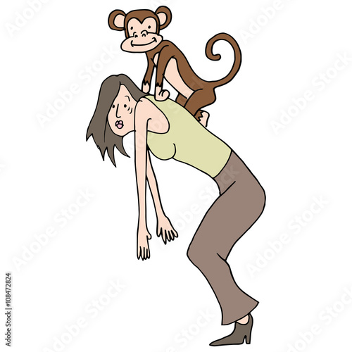 Photography Addiction monkey on back