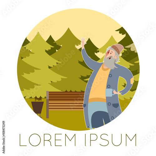 Cartoon Bum Banner