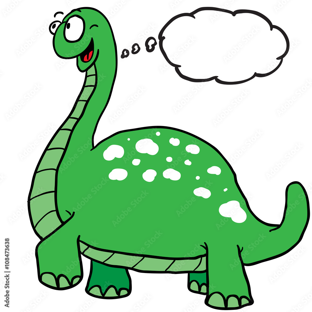 dinosaur with thought bubble dinosaur with thought bubble