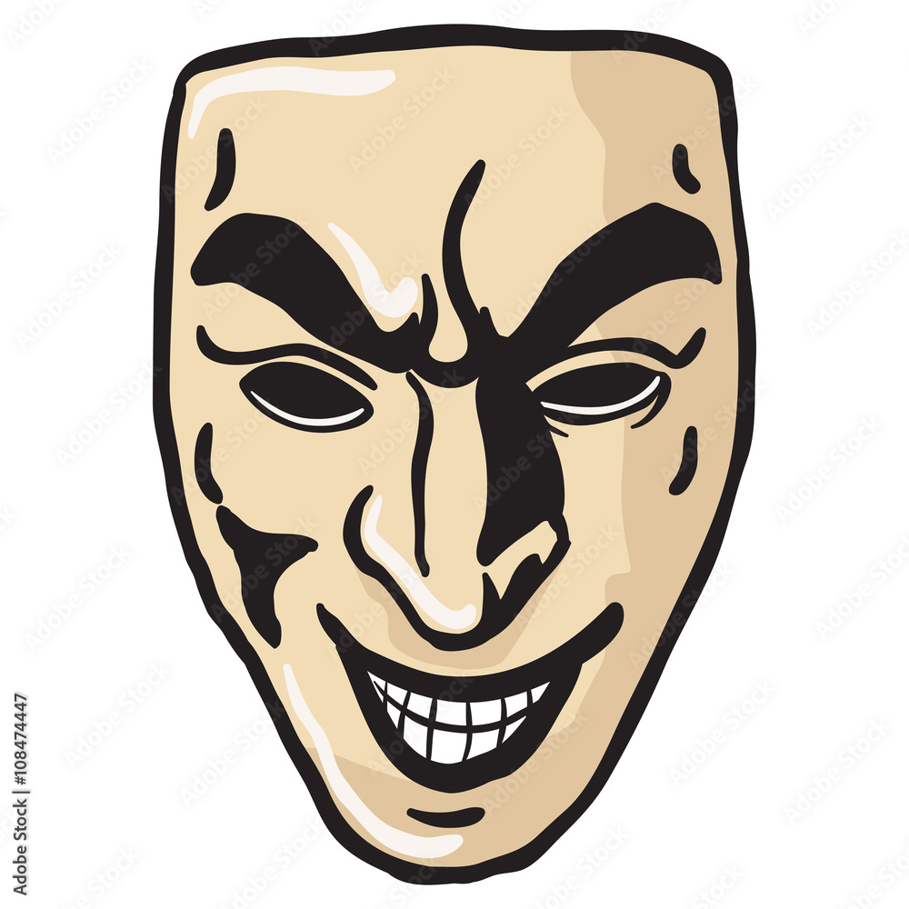 Obraz premium evil smile mask